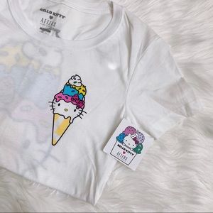 brand new hello kitty x afters ice cream tee